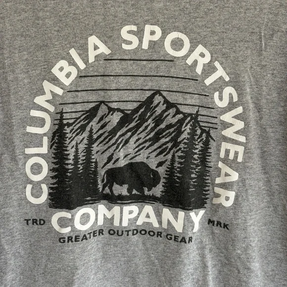Columbia Sportswear Company Greater Outdoor Men’s Shirt Gray Buffalo Size Medium - Picture 2 of 5